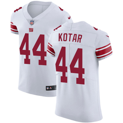 Nike Giants #44 Doug Kotar White Men's Stitched NFL Vapor Untouchable Elite Jersey